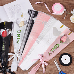 Cellophane Single Flower Bouquets Wrapping Packaging&nbsp;AJEW-NB0005-48