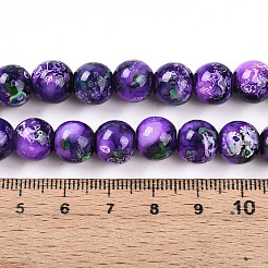 Baking Paint Glass Beads&nbsp;X1-DGLA-N003-10mm-A07