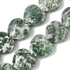Natural Green Spot Jasper Beads Strands&nbsp;G-A309-A20-01