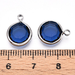 K9 Glass Charms&nbsp;GLAA-T023-37B-06