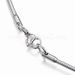 Non-Tarnish 304 Stainless Steel Snake Chain Necklaces&nbsp;NJEW-H450-01P