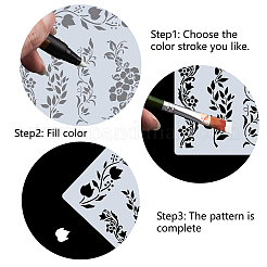 PET Plastic Hollow Out Drawing Painting Stencils Templates&nbsp;DIY-WH0244-223