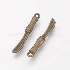 Tibetan Style Alloy Pendants&nbsp;TIBEP-3101-AB-FF