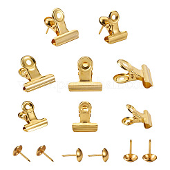 Iron Clips and Round Head Drawing Pins&nbsp;AJEW-TA0001-14G