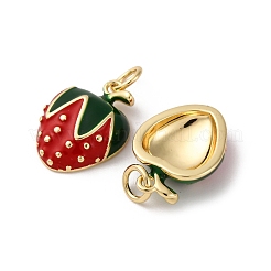 Brass Enamel Pendants&nbsp;KK-S525-10G-B