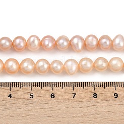 Natural Cultured Freshwater Pearl Beads Strands&nbsp;PEAR-I007-07X-03B