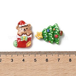 Christmas Opaque Resin Cabochons&nbsp;CRES-D323-01