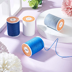 4 Rolls 4 Colors Round Waxed Polyester Cord&nbsp;YC-TA0001-21B