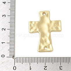 Alloy Textured Religion Cross Links Connector Charms&nbsp;FIND-Z127-01G-02