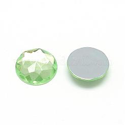 Acrylic Rhinestone Flat Back Cabochons&nbsp;GACR-Q008-8mm-15