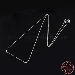 Anti-Tarnish Rhodium Plated Sterling Silver Necklaces&nbsp;X-STER-M034-38A