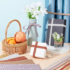 Polyester Braided Lace Ribbons&nbsp;OCOR-WH0060-73B