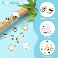 10Pcs 5 Styles Alloy Enamel Pendants&nbsp;FIND-YW0006-21