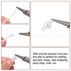 5 inch Carbon Steel Rustless Round Nose Pliers for Jewelry Making Supplies&nbsp;P035Y-1