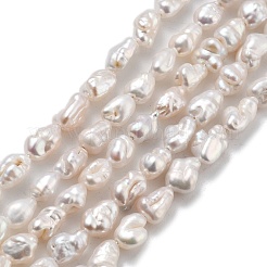 Natural Baroque Keshi Pearl Beads Strands&nbsp;PEAR-P064-06A-01A