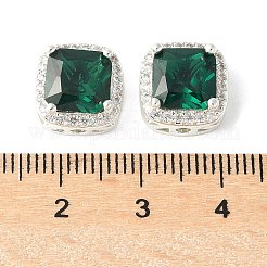 Brass Micro Pave Cubic Zirconia Beads&nbsp;KK-A253-20S-03