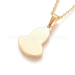 304 Stainless Steel Pendant Necklaces&nbsp;NJEW-F275-45G