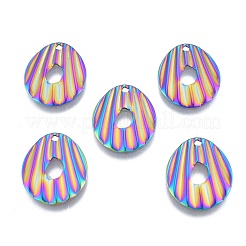 Ion Plating(IP) 201 Stainless Steel Pendant&nbsp;STAS-B027-06MC