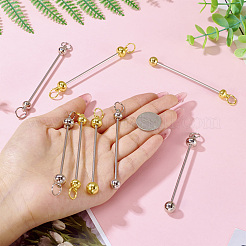 16Pcs 8 Styles Alloy & Iron Bar Beadable Keychain Bar&nbsp;FIND-TA0006-55