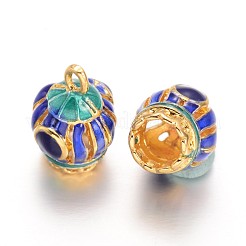 Brass Enamel Charms&nbsp;PALLOY-L134-26G