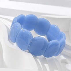 Handmade Lampwork Beaded Stretch Bracelets for Men Women&nbsp;BJEW-G738-01B-11