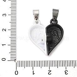 Alloy Enamel Split Pendants&nbsp;STAS-M114-06EB