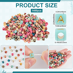 1400Pcs Plating Acrylic Beads&nbsp;MACR-SP0001-71