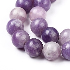 Natural Lepidolite/Purple Mica Stone Beads Strands&nbsp;G-K415-10mm