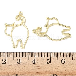 Alloy Open Back Bezel Pendants&nbsp;X-FIND-L025-02G