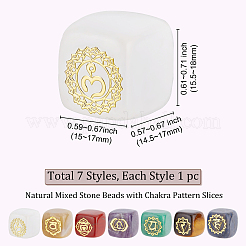 7Pcs 7 Styles Natural Mixed Stone Beads&nbsp;G-BBC0001-07