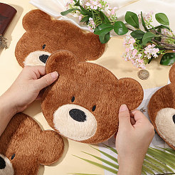 Computerized Embroidery Polyester with Fur Iron on/Sew on Patches&nbsp;DIY-WH0671-397A