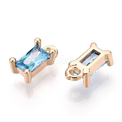 Brass Cubic Zirconia Charms&nbsp;X1-KK-S350-367H