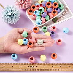 120Pcs 6 Colors Theaceae Wood Bead&nbsp;WOOD-CD0001-07