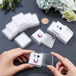 Transparent Acrylic Loose Diamond Display Boxes&nbsp;CON-WH0087-54B