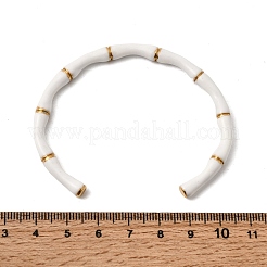 304 Stainless Steel Enamel Cuff Bangles for Women&nbsp;BJEW-Z166-03G