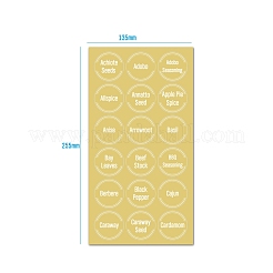PVC Transparent Russian Spice Adhesive Stickers Set&nbsp;DIY-G036-02