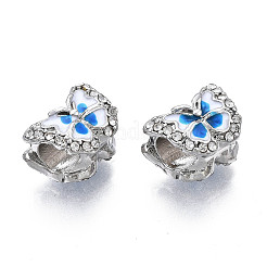 Rack Plating Alloy European Beads&nbsp;MPDL-N039-077