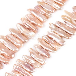 Natural Baroque Keshi Pearl Beads Strands&nbsp;PEAR-S020-H12B