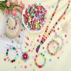 1500Pcs 6 Colors Opaque Acrylic Beads&nbsp;MACR-SZ0001-90A