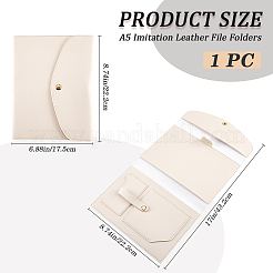 Imitation Leather & Zinc Alloy File Folders&nbsp;AJEW-WH20006-44A
