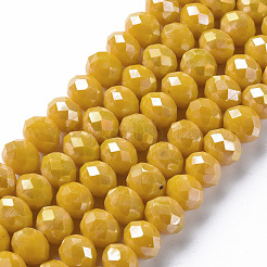 Electroplate Glass Beads Strands&nbsp;EGLA-T025-01B