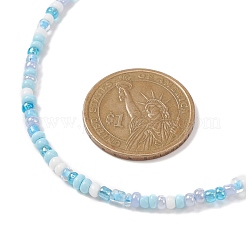 3Pcs 3 Color Glass Seed Beaded Necklaces Set&nbsp;NJEW-JN04334