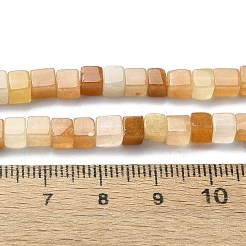 Natural Golden Silk Jade Beads Strands&nbsp;G-C135-E01-01