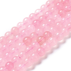 Natural Green Jade Imitation Rose Quartz Beads Strands&nbsp;G-B046-08C