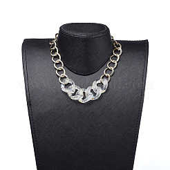 Aluminum Curb Chain Necklaces&nbsp;NJEW-JN02800
