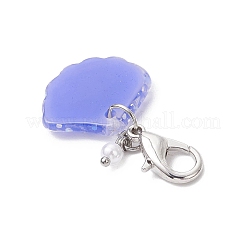 Shell Shape Resin Pendant Decorations&nbsp;HJEW-JM03245
