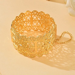 Flower Pattern Zinc Alloy with Crystal Rhineston Bangles&nbsp;FS-WG1639C-01