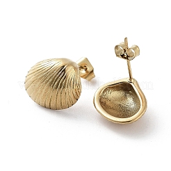 Iron Plating(IP) 304 Stainless Steel Stud Earrings for Women&nbsp;EJEW-D095-15G