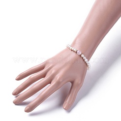 Stretch Grade A Natural Freshwater Pearl Bracelets&nbsp;BJEW-JB04623-01