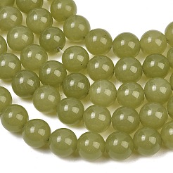 Natural Dyed White Jade Beads Strands&nbsp;GG-CBAEB22-B01-12mm-05
